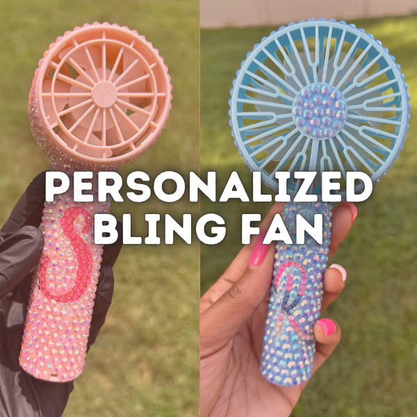 Personalized Bling Fan