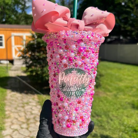 Dark Pink Bling Cup