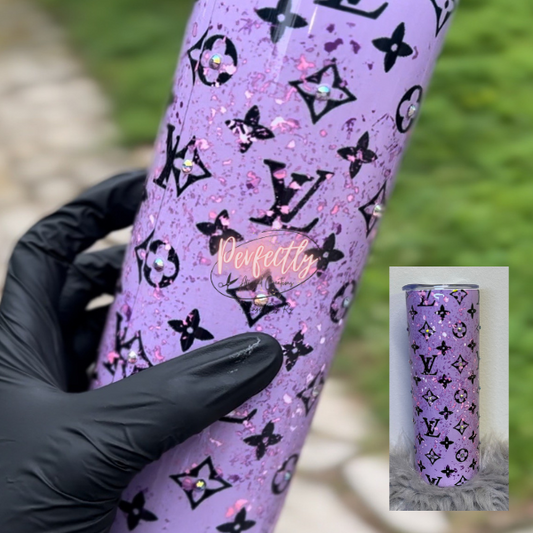 Purple Logo Tumbler w/ Bling - Ready to Ship