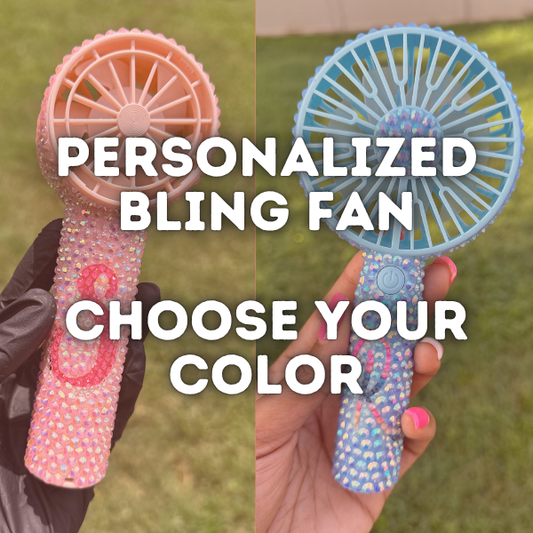 Personalized Bling Fan - Choose Your Color