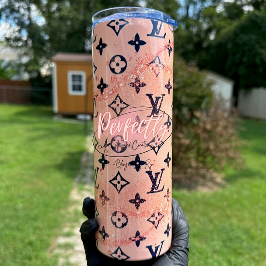 Peach/Pink Logo Tumbler - Ready to Ship