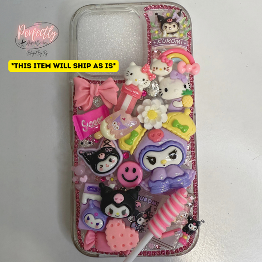 Ready To Ship - iPhone 16 Pro Kuromi/Hello Kitty Junk Case