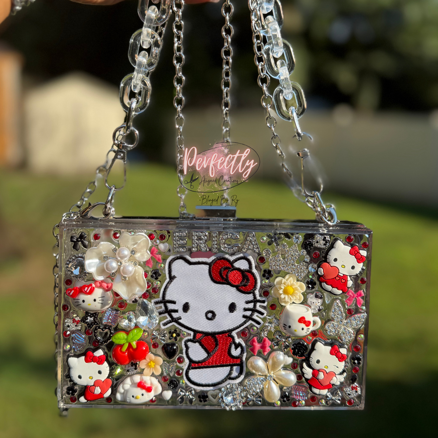 Red HK Themed Junk Purse (1 side)
