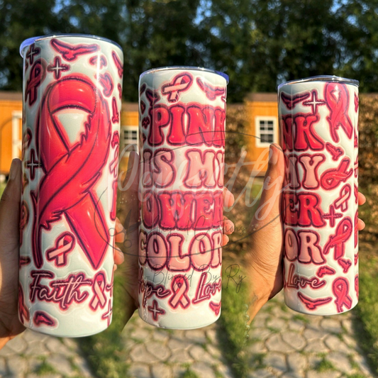 Pink Is My Power Color Tumbler - Ready To Ship