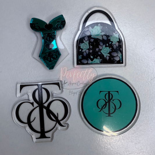 Blue Flatback Set - Case Charms